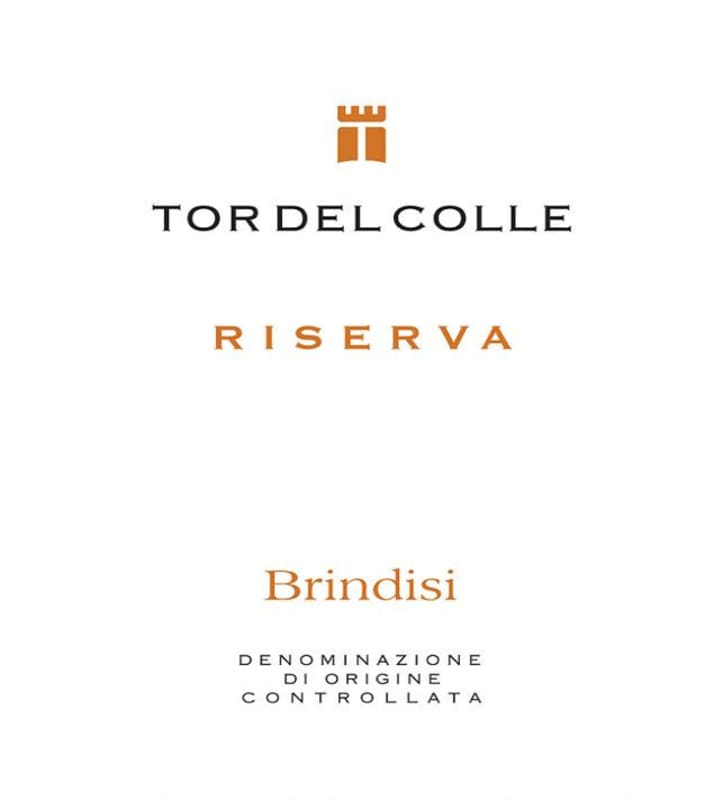 Casa Vinicola Botter Brindisi Tor del Colle Riserva 2011 Front Label
