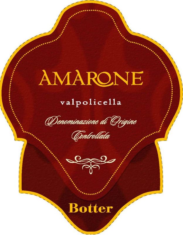 Casa Vinicola Botter Amarone della Valpolicella 2012 Front Label