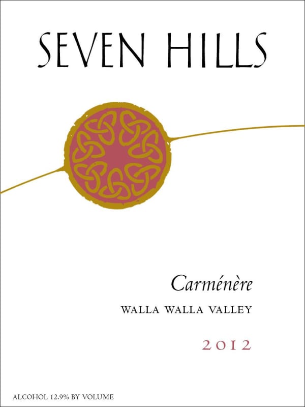 Seven Hills Winery Carmenere 2012 Front Label