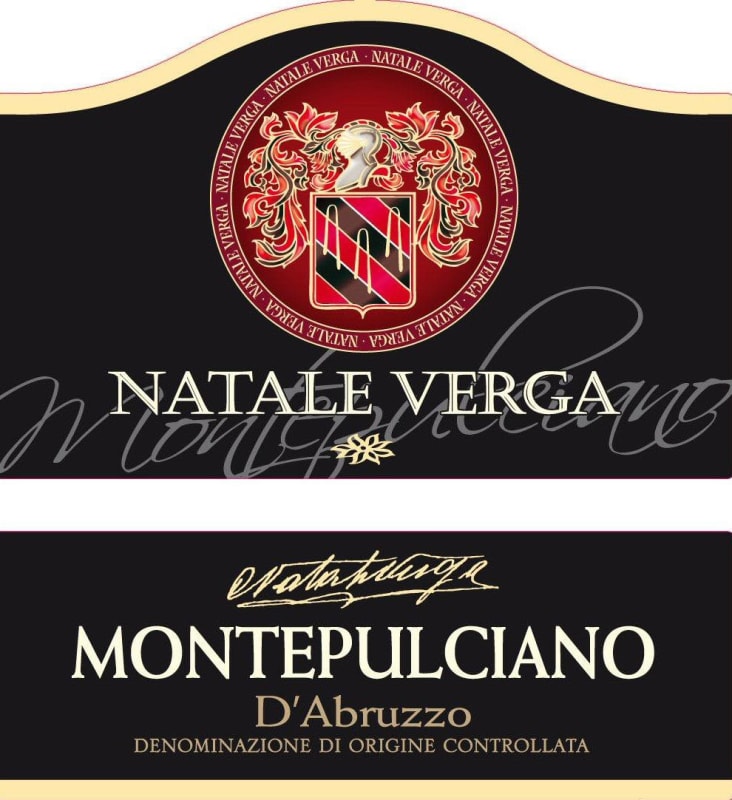 Casa Vinicola Natale Verga s.p.a. Montepulciano d'Abruzzo 2014 Front Label