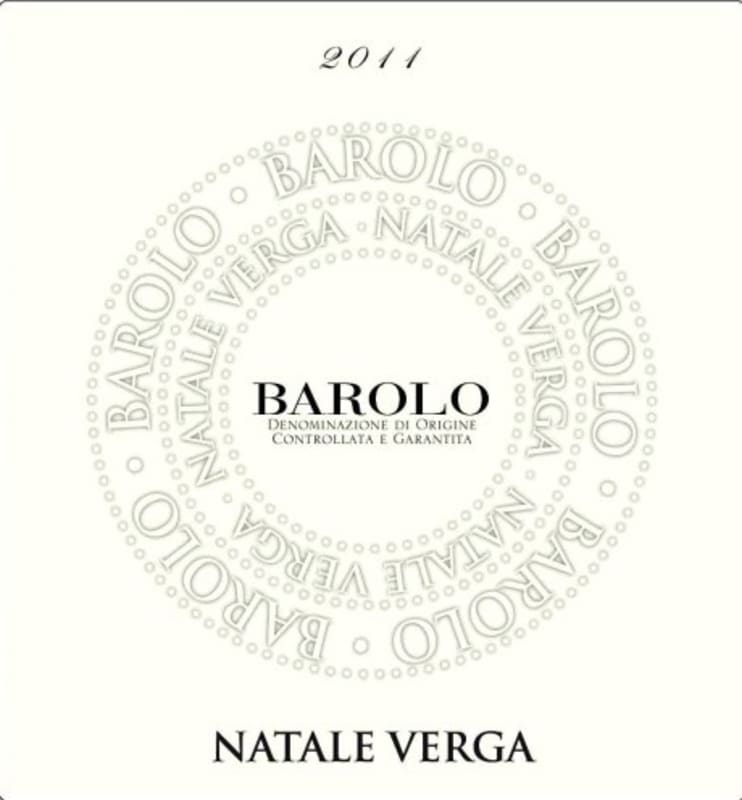 Casa Vinicola Natale Verga s.p.a. Barolo 2011 Front Label