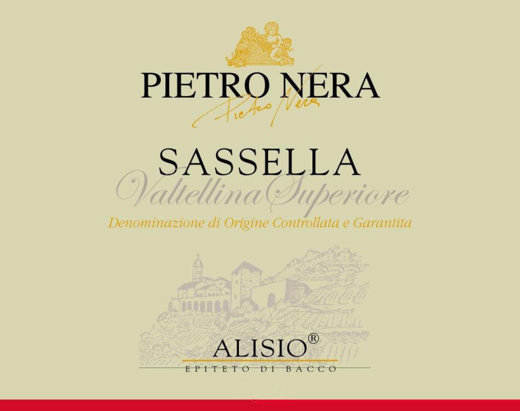 Casa Vinicola Pietro Nera Valtellina Superiore Sassella Alisio 2005 Front Label
