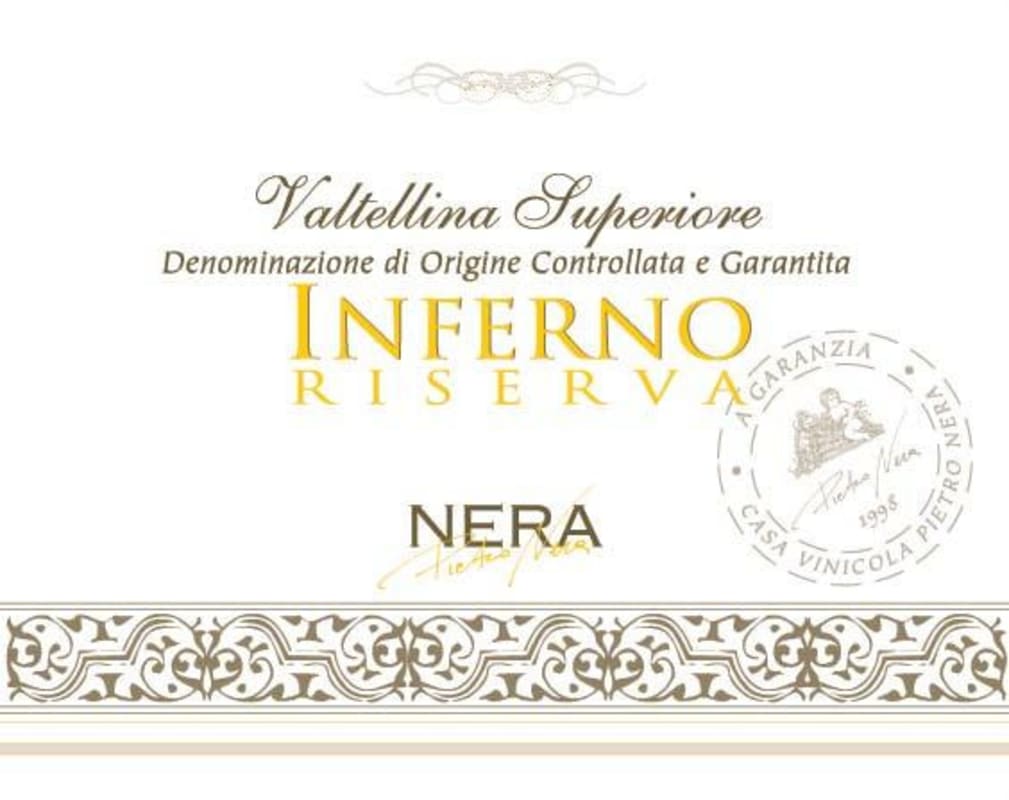 Casa Vinicola Pietro Nera Valtellina Superiore Inferno Riserva 2007 Front Label