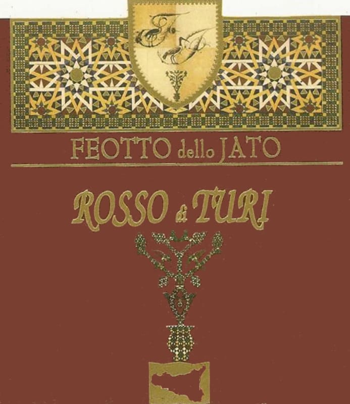 Casa Vitivinicola Feotto dello Jato Monreale Rosso di Turi 2003 Front Label