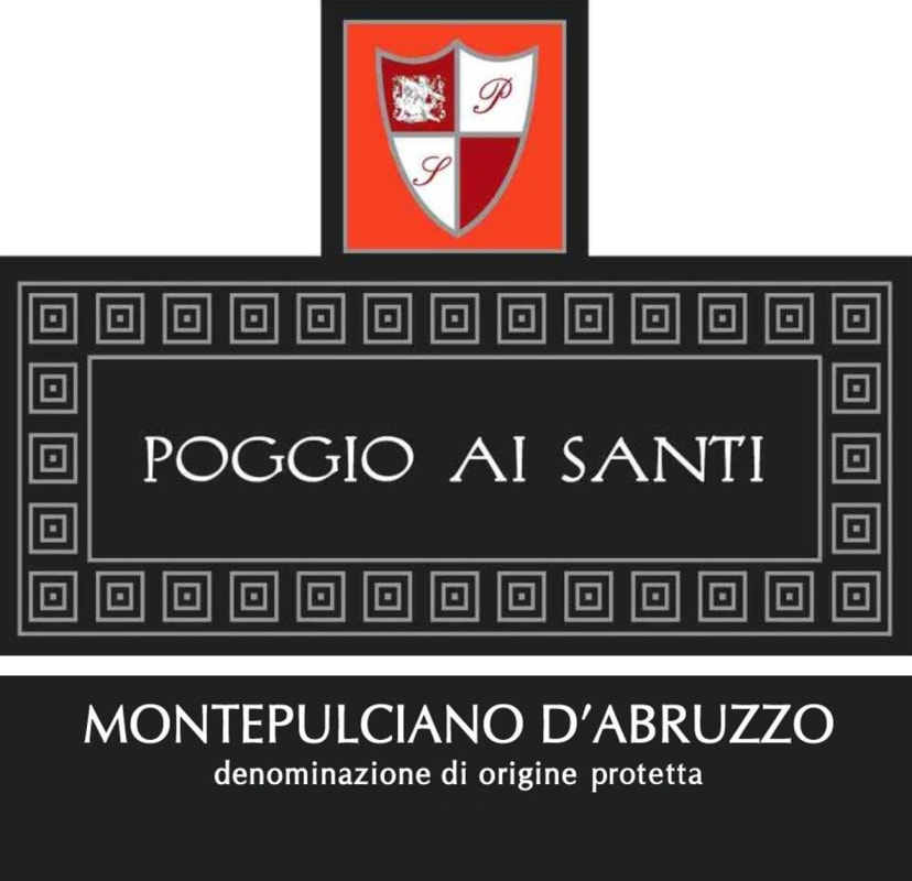 Casa Vitivinicola Tinazzi Montepulciano d'Abruzzo Poggio ai Santi 2015 Front Label
