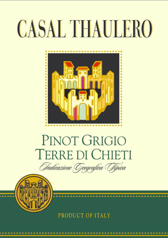 Casal Thaulero Terre di Chieti Pinot Grigio 2014 Front Label