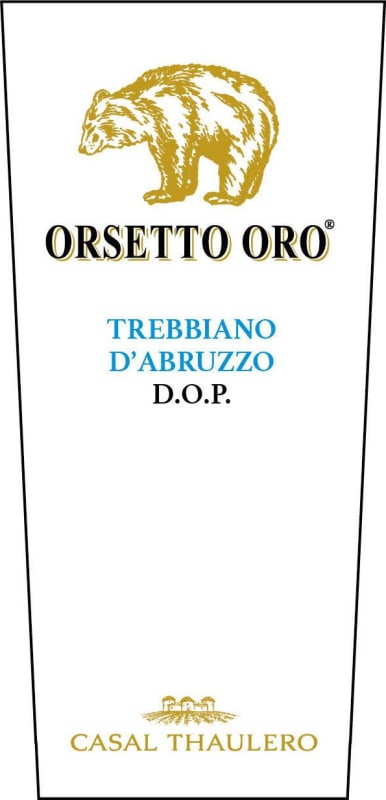 Casal Thaulero Trebbiano d'Abruzzo Orsetto Oro 2014 Front Label