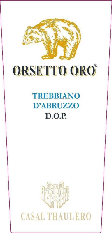 Casal Thaulero Trebbiano d'Abruzzo Orsetto Oro 2012 Front Label