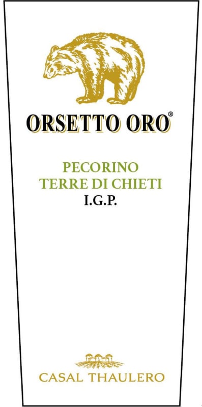 Casal Thaulero Terre di Chieti Orsetto Oro Pecorino 2015 Front Label
