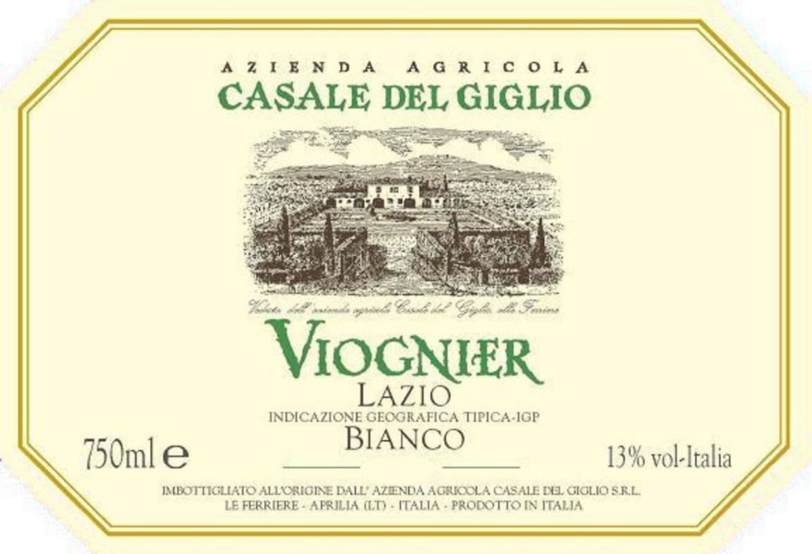 Casale del Giglio Viognier 2012 Front Label