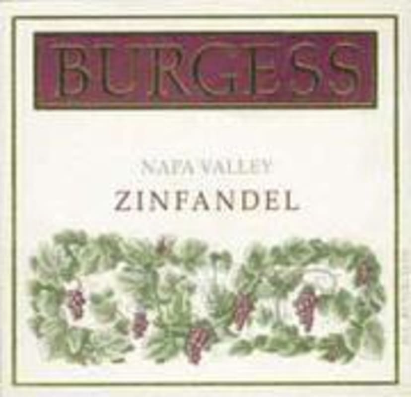 Burgess Russian River Zinfandel 1998 Front Label