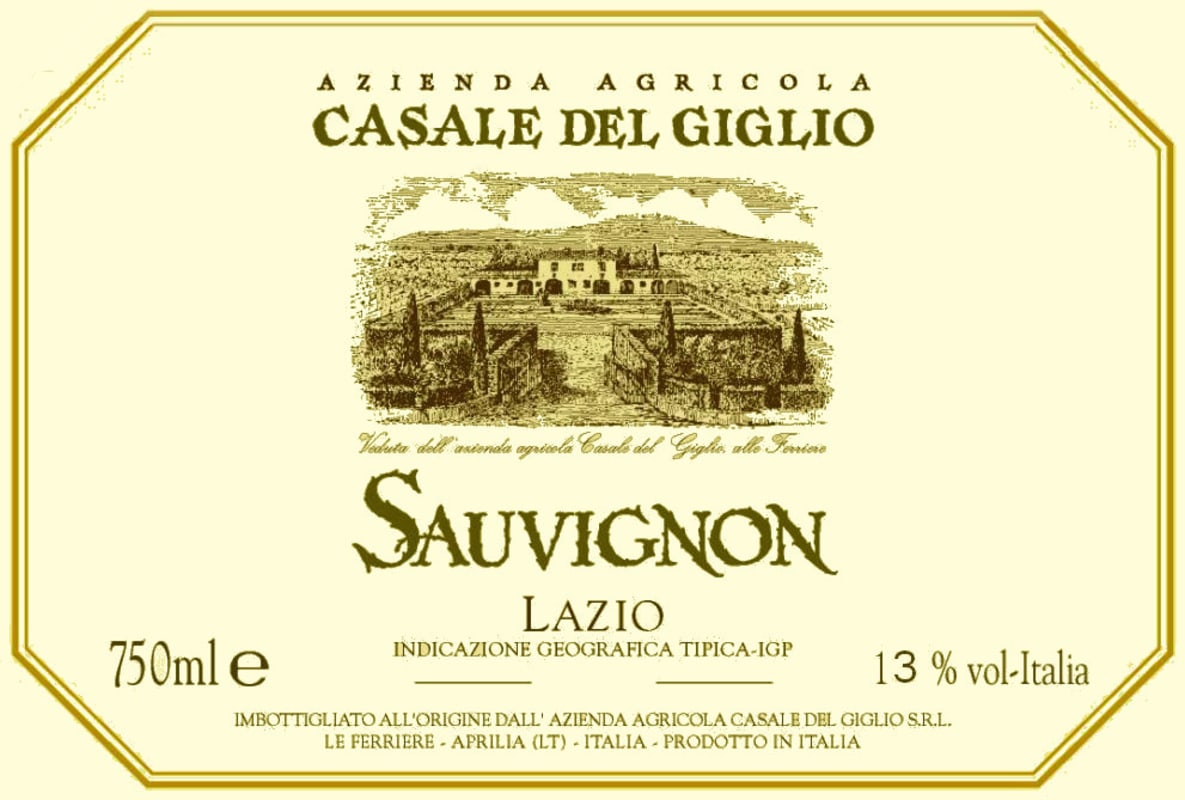 Casale del Giglio Sauvignon 2013 Front Label