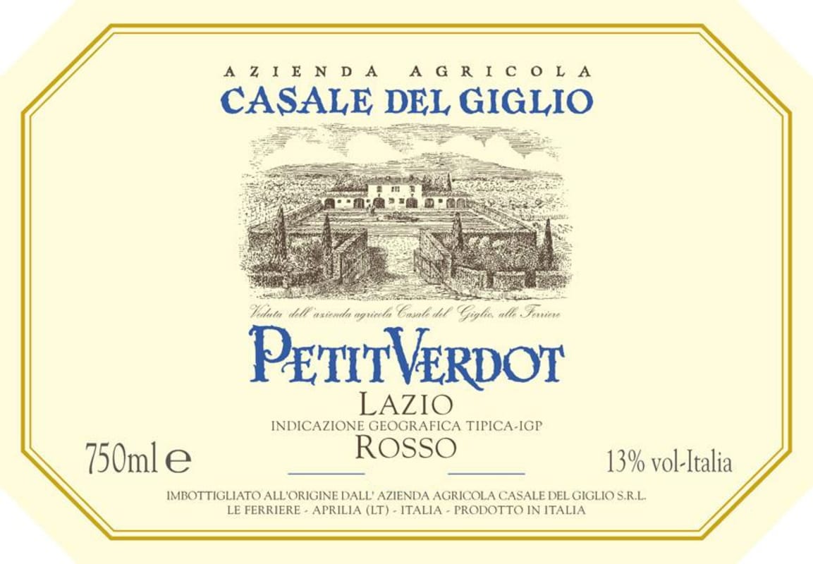 Casale del Giglio Petit Verdot 2012 Front Label