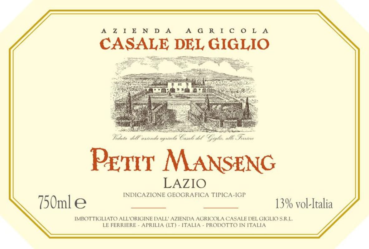 Casale del Giglio Petit Manseng 2013 Front Label