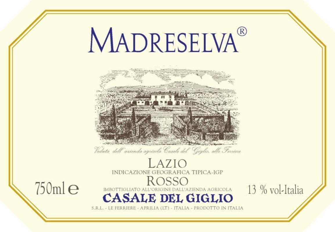 Casale del Giglio Madreselva Rosso 2009 Front Label
