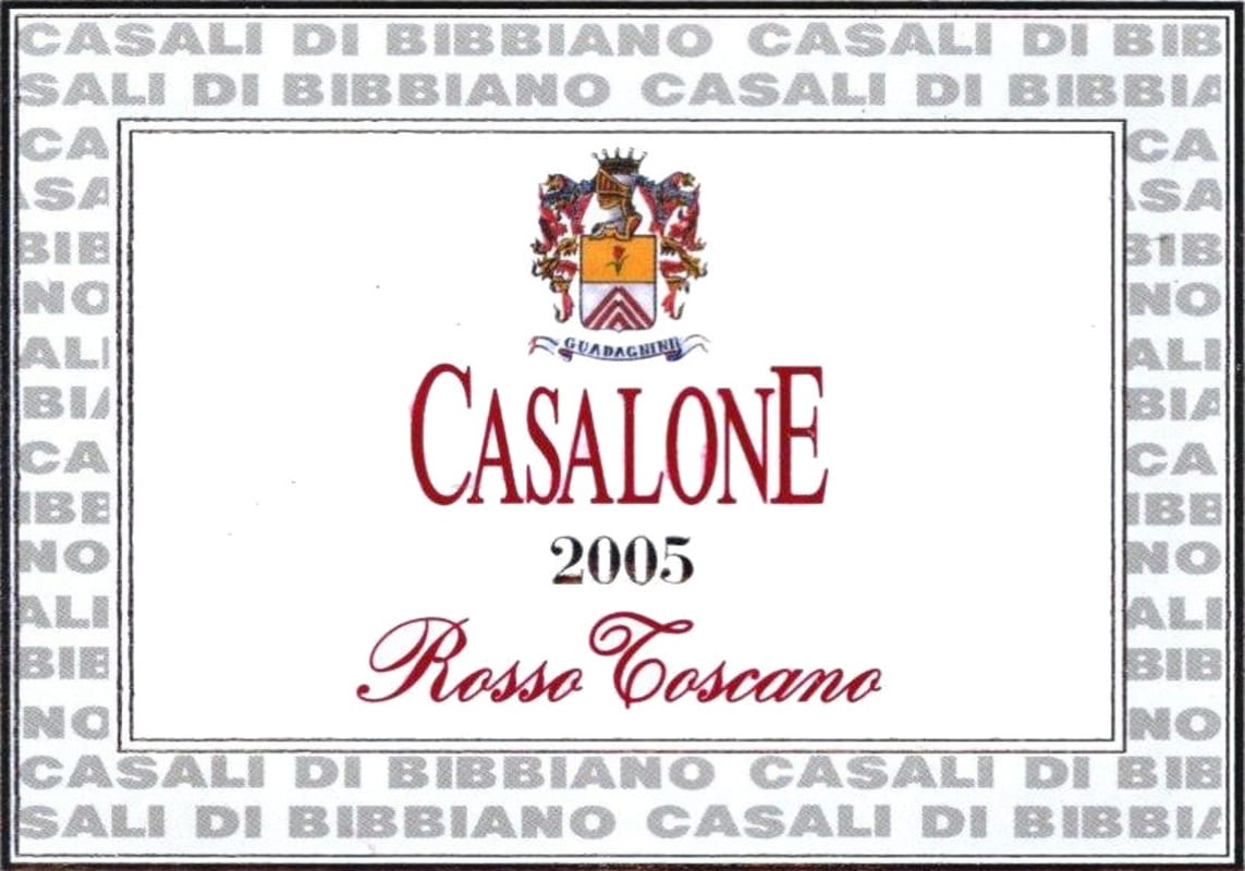 Casali di Bibbiano Toscana Casalone Rosso 2005 Front Label