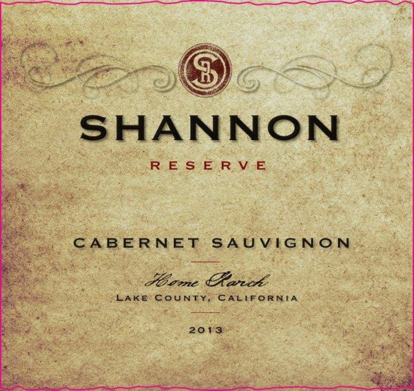 Shannon Reserve Cabernet Sauvignon 2013 Front Label