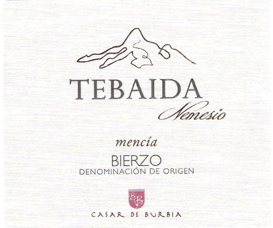 Casar de Burbia Tebaida Nemesio Mencia 2012 Front Label
