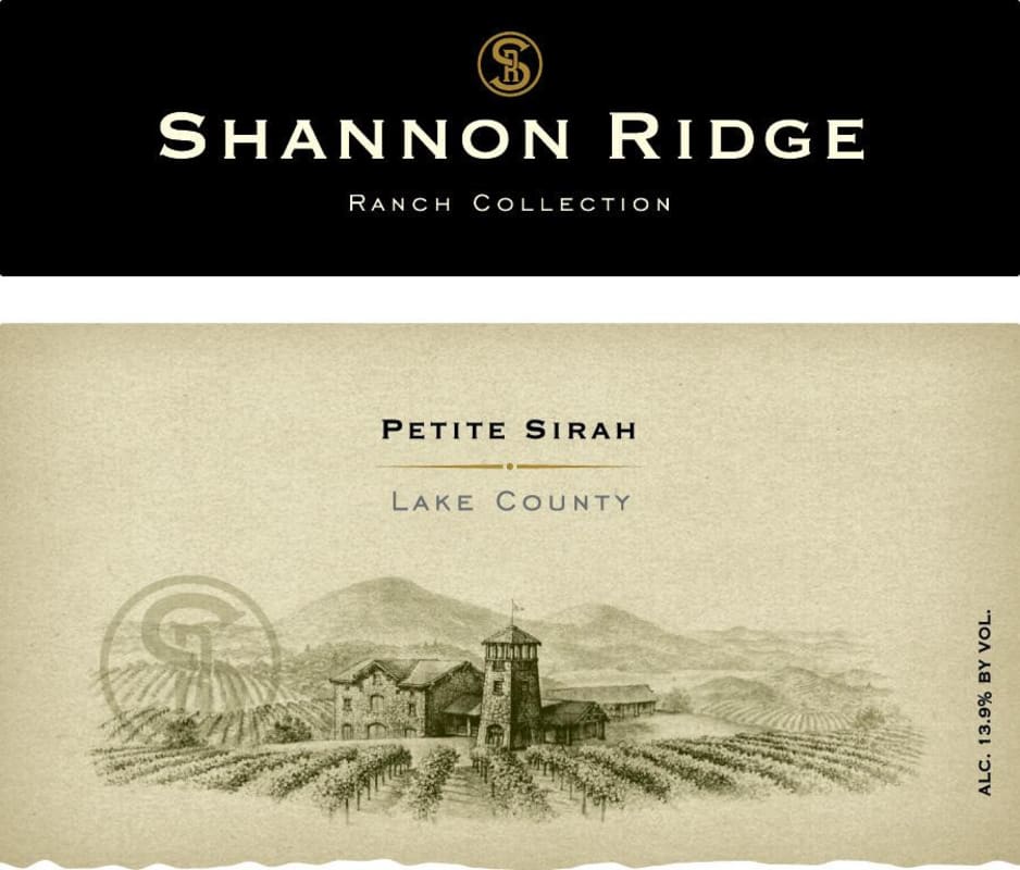 Shannon Ridge Ranch Collection Petite Sirah 2012 Front Label