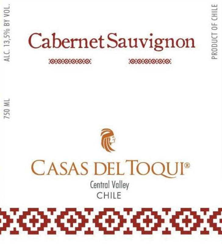 Casas del Toqui Cabernet Sauvignon 2016 Front Label