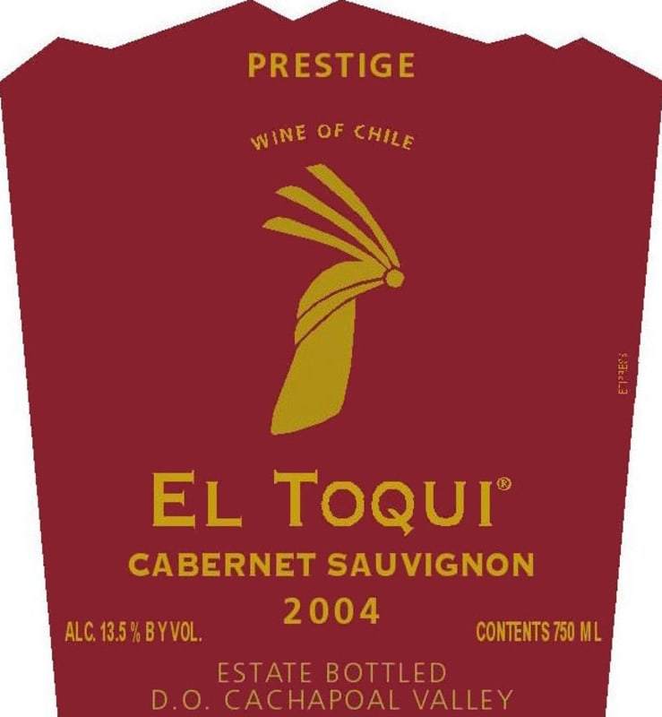 Casas del Toqui El Toqui Prestige Cabernet Sauvignon 2004 Front Label