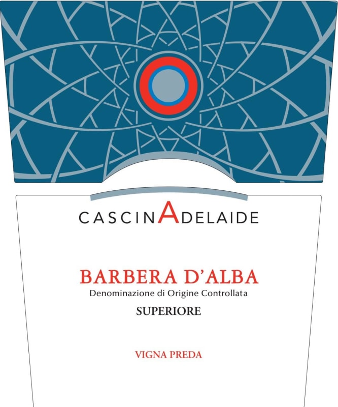 Cascina Adelaide Vigna Preda Barbera d'Alba Superiore 2013 Front Label