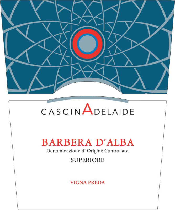 Cascina Adelaide Vigna Preda Barbera d'Alba Superiore 2012 Front Label