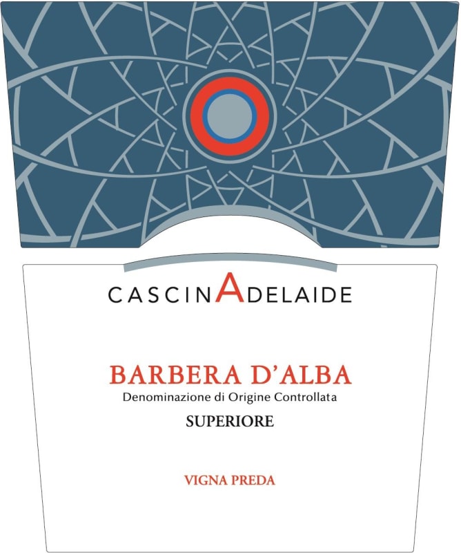 Cascina Adelaide Vigna Preda Barbera d'Alba Superiore 2009 Front Label