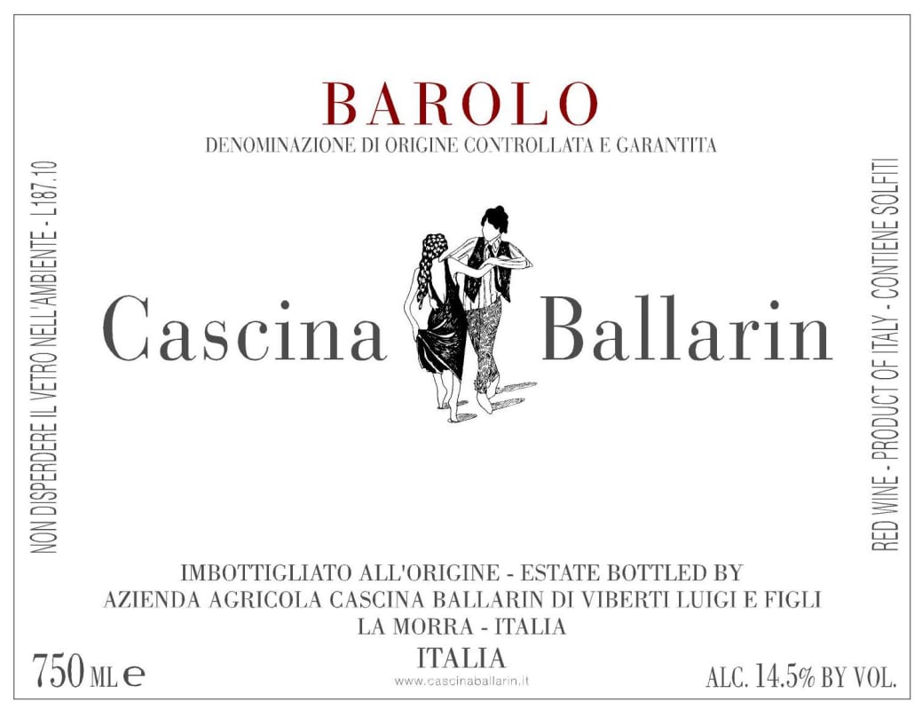 Cascina Ballarin Barolo 2010 Front Label