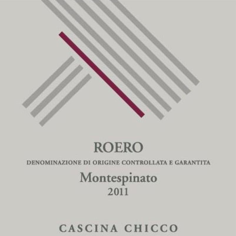 Cascina Chicco Azienda Agricola Roero Montespinato 2011 Front Label