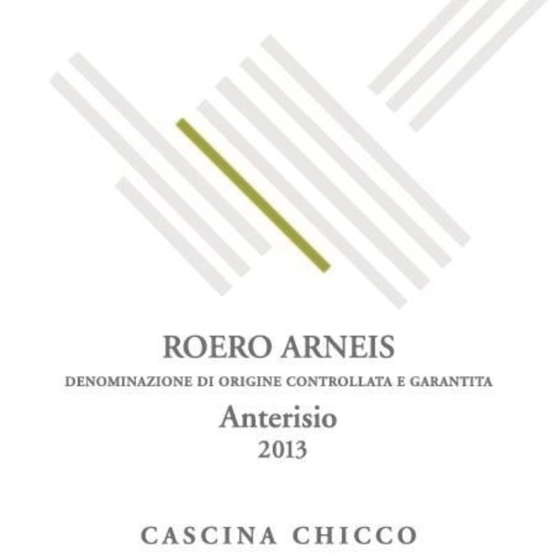 Cascina Chicco Azienda Agricola Roero Anterisio Arneis 2013 Front Label