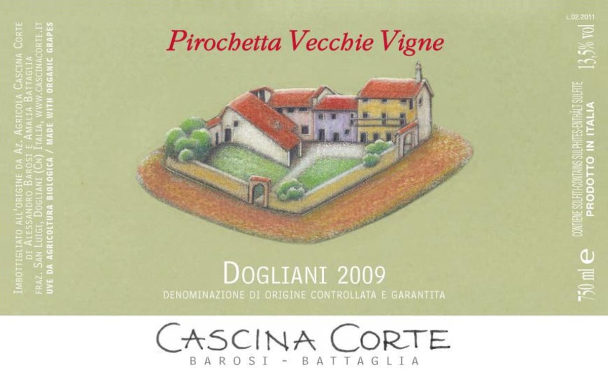 Cascina Corte Dogliani Pirocchetta Vecchie Vigne 2009 Front Label