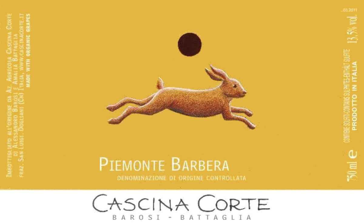 Duca Di Salaparuta Piemonte Barbera 2010 Front Label
