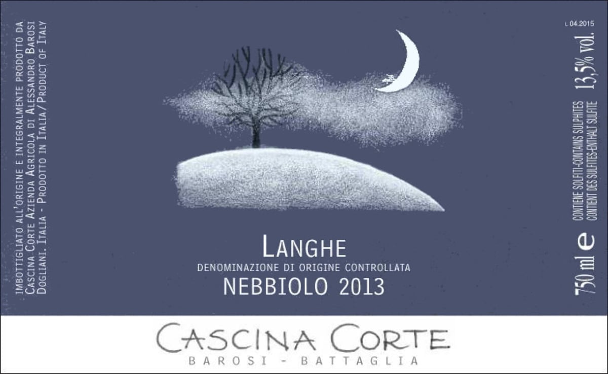 Duca Di Salaparuta Langhe Nebbiolo 2013 Front Label