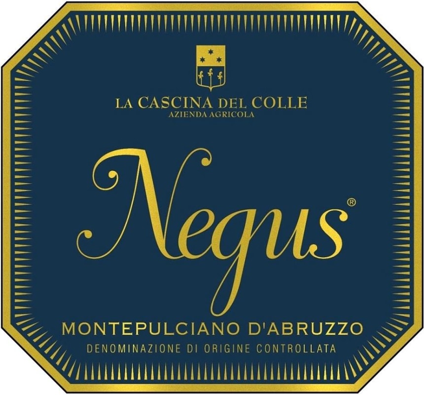 Cascina del Colle Negus Montepulciano d'Abruzzo 2008 Front Label