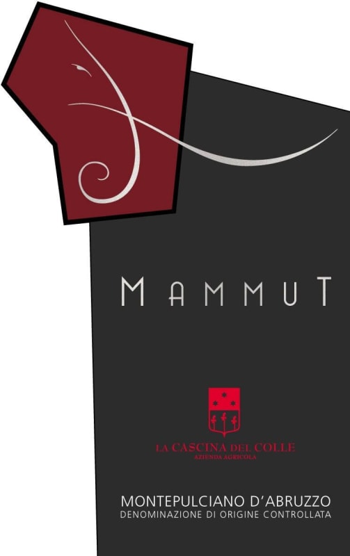 Cascina del Colle Mammut Montepulciano d'Abruzzo 2010 Front Label