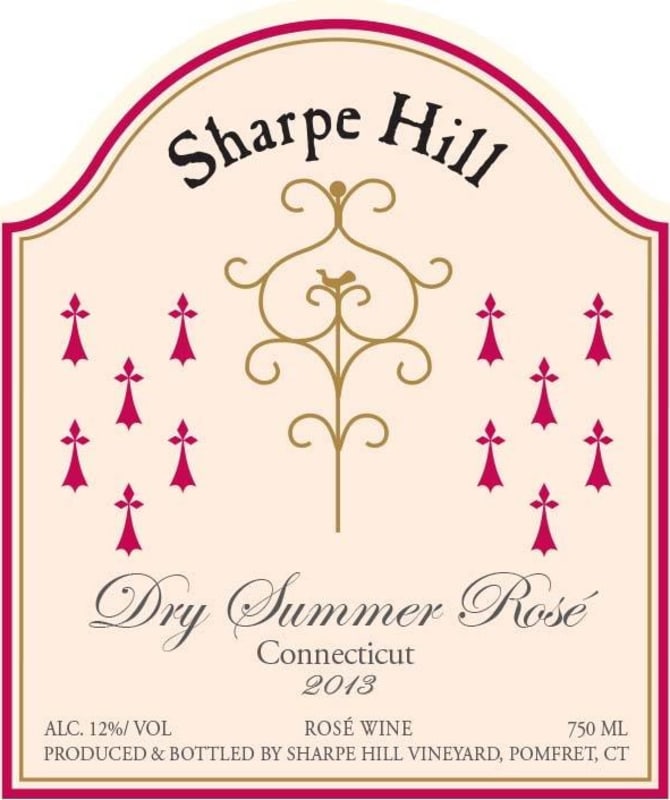Sharpe Hill Dry Summer Rose 2013 Front Label