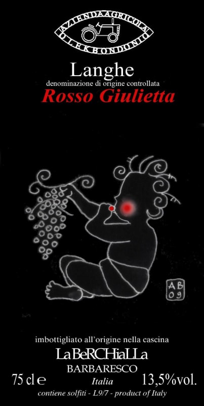 Cascina La Berchialla Giulietta Rosso 2014 Front Label