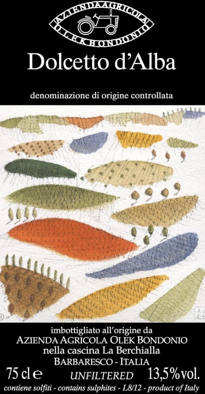 Cascina La Berchialla Dolcetto d'Alba 2012 Front Label