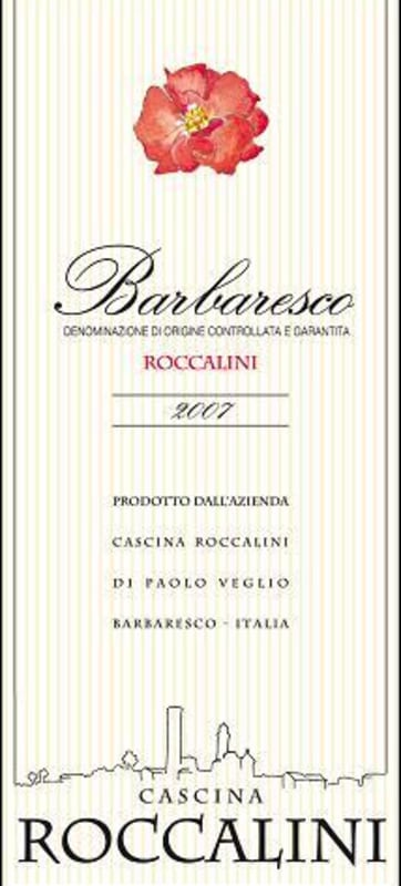 Cascina Roccalini Barbaresco 2007 Front Label