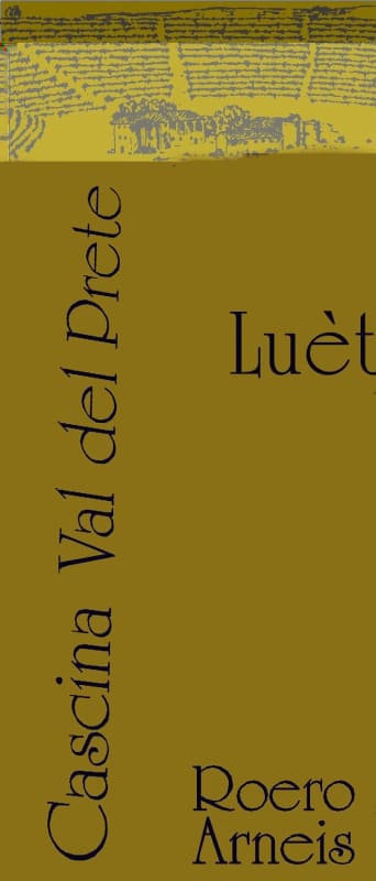 Cascina Val del Prete Roero Luet Arneis 2014 Front Label