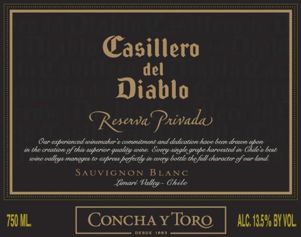 Casillero del Diablo Valle del Limari Reserva Privada Sauvignon Blanc 2015 Front Label