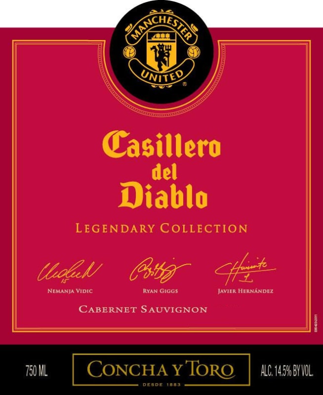Casillero del Diablo Legendary Collection 2014 Front Label