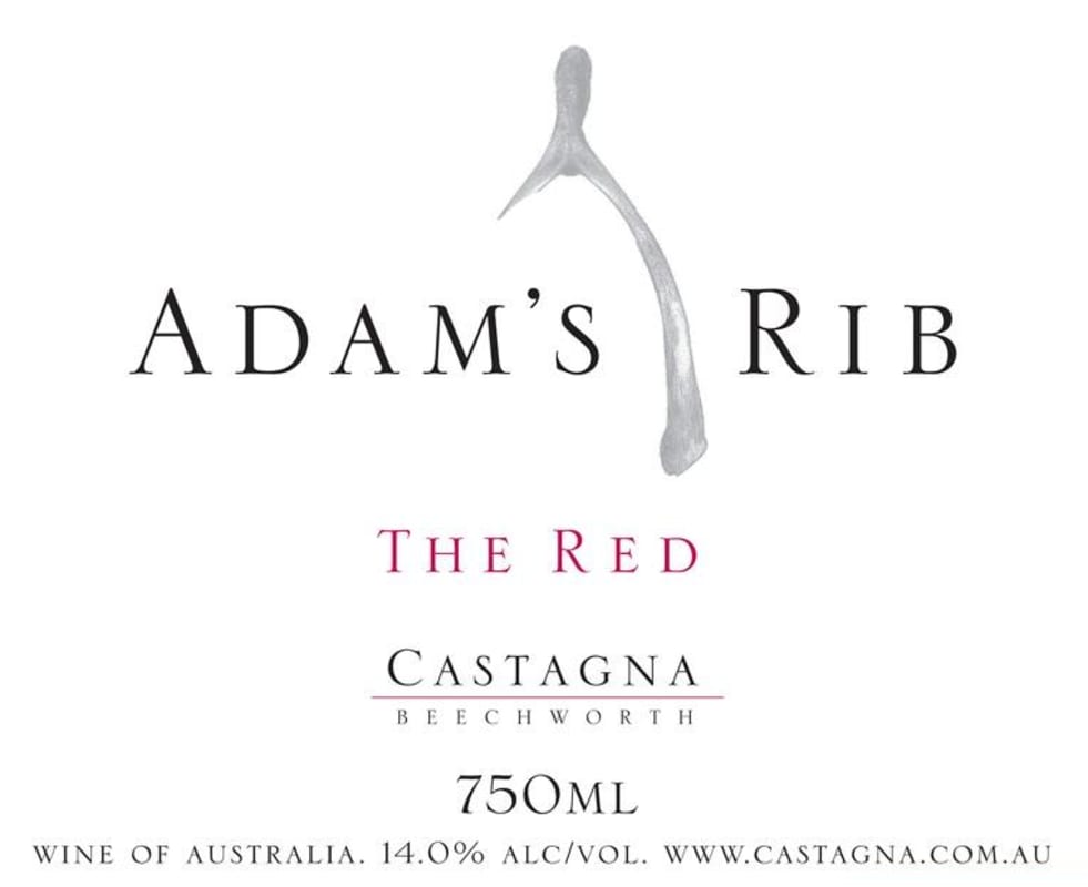 Castagna Adam's Rib The Red 2009 Front Label
