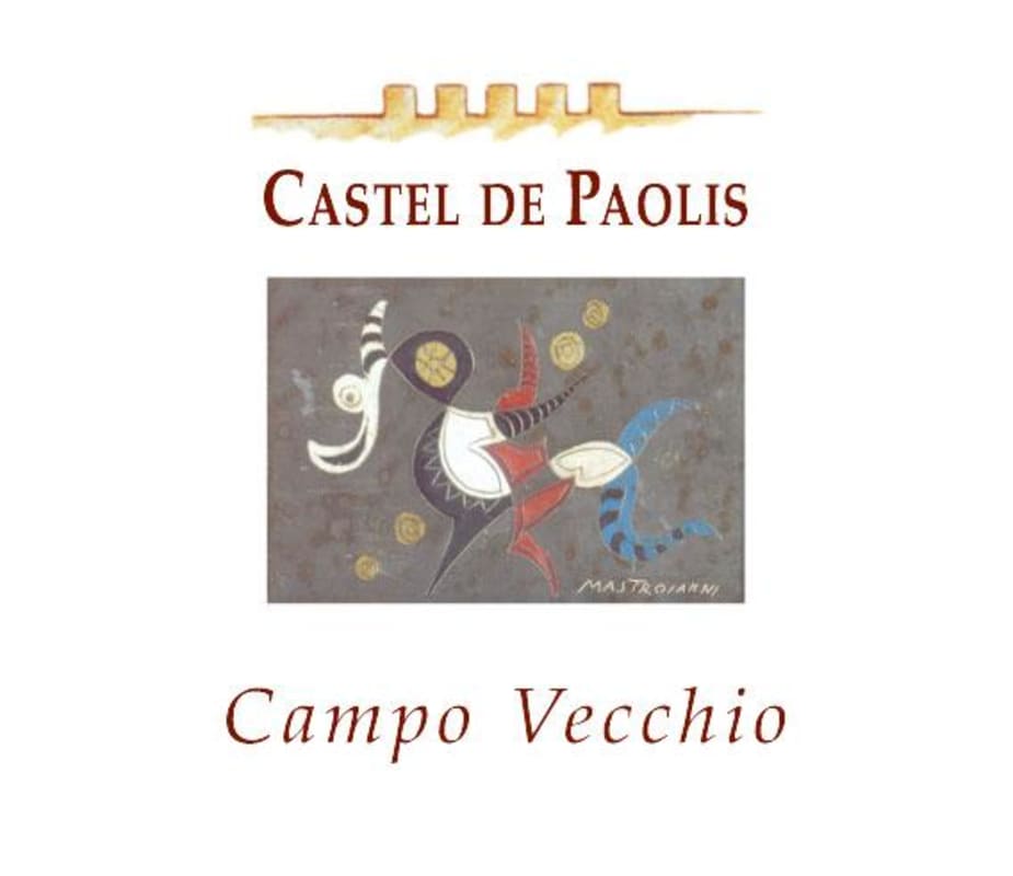 Castel De Paolis Azienda Agricola Lazio Campo Vecchio Rosso 2007 Front Label