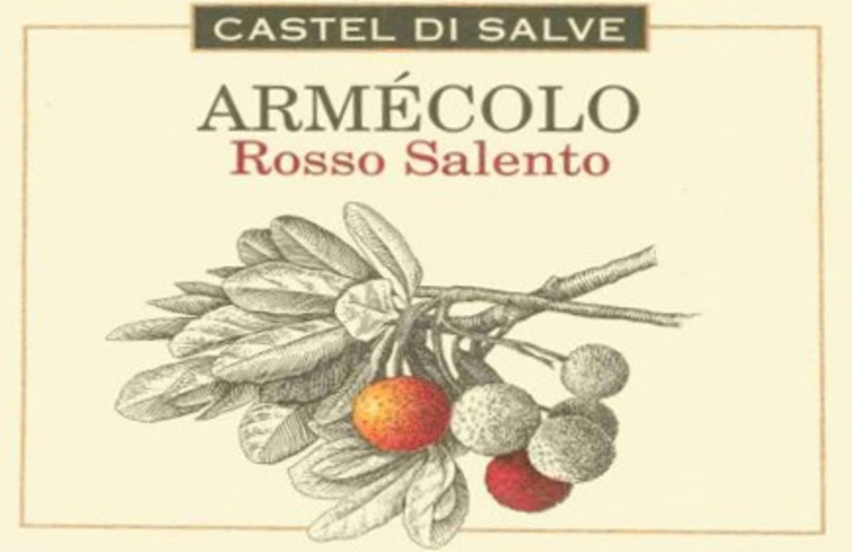 Castel di Salve Salento Armecolo Rosso 2000 Front Label