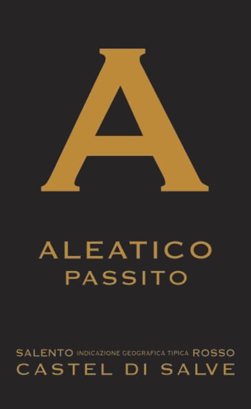 Castel di Salve Salento Passito Aleatico Rosso 2011 Front Label