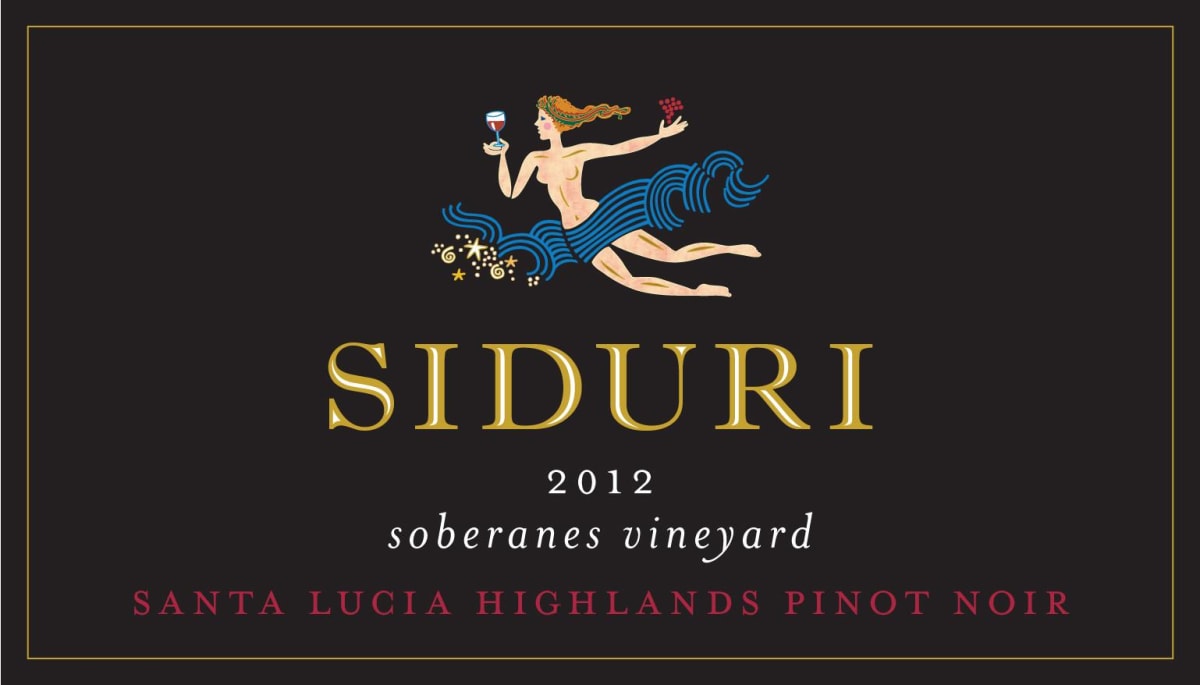 Siduri Soberanes Vineyard Pinot Noir 2012 Front Label