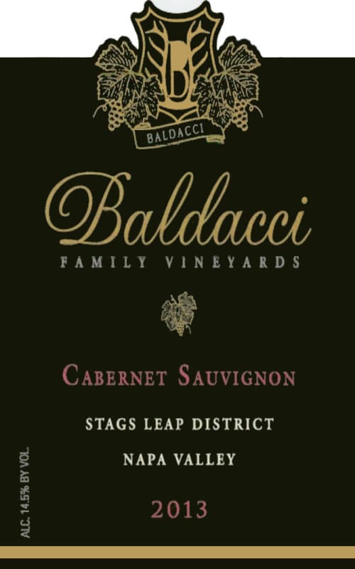 Baldacci Family Vineyards Stags Leap District Cabernet Sauvignon 2013 Front Label