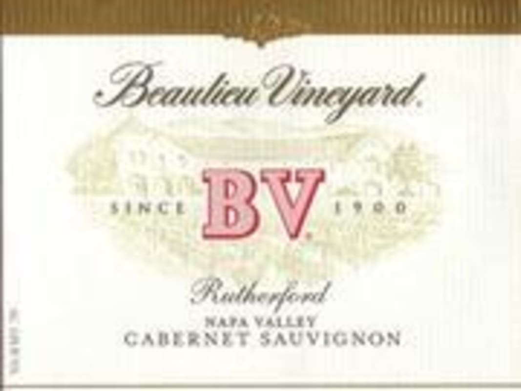 Beaulieu Vineyard Rutherford Cabernet Sauvignon 1998 Front Label